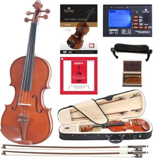 Cecilio Solidwood Violin 3/4 Size with Accessories