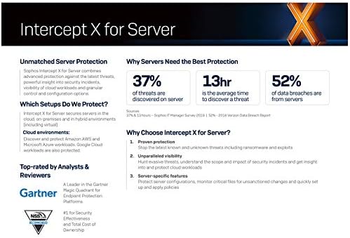Sophos Sophos Central Intercept X Advanced 1 Year License for 1 Server (CSAA1CSAA) - Image 5