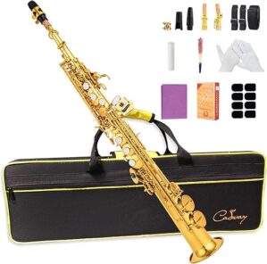 CADWAY Soprano Saxophone With Accessories Set