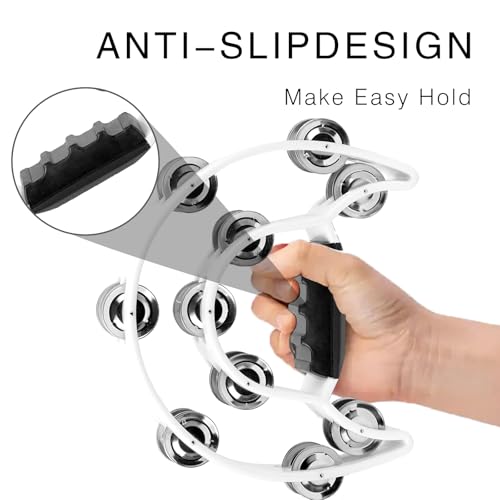 soulmate Tambourine Metal Jingles Hand Held Percussion - Image 3