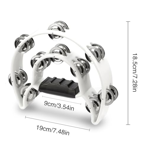 soulmate Tambourine Metal Jingles Hand Held Percussion - Image 4