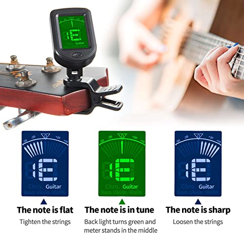 Sound harbor Clip On Tuner For Guitar & Ukulele - Image 5
