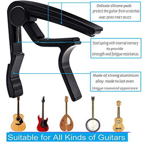 Sound harbor Guitar Capo With Clip-On Tuner - Image 2