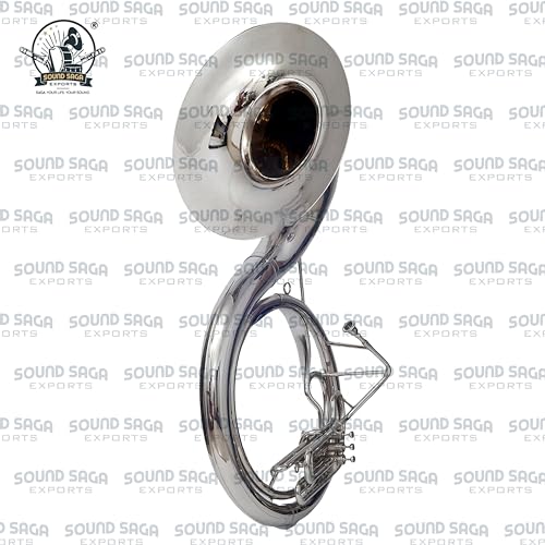 SoundSaga Chrome Finish King Size Sousaphone With Mouth Piece - Image 3