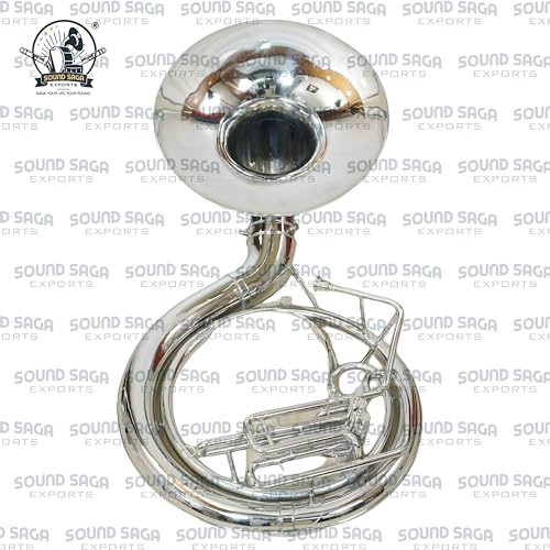 SoundSaga Chrome Finish King Size Sousaphone With Mouth Piece - Image 5