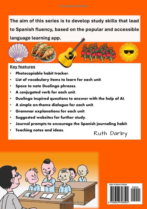 Spanish Duolingo Workbook For Schools (Unofficial!) #2: Spanish Series Section 2 By Author's Name - Image 2