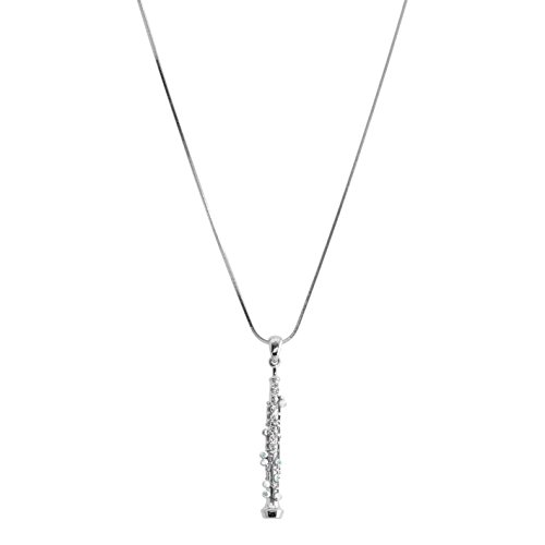 Spinningdaisy Crystal Oboe Music Instrument Necklace - Image 2