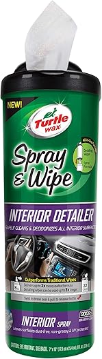 Turtle Wax Spray & Wipe Interior Detailer, 8 Oz