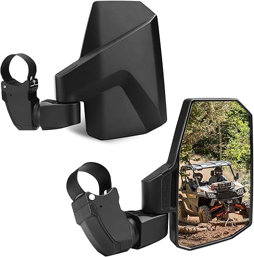 SHEJISI Spring Back UTV Mirrors For Roll Cage