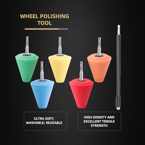 SPTA Car Wheel Hub Buffing Sponge Kit - Image 2