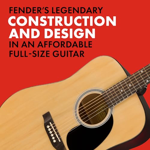 Squier SA-150 Acoustic Guitar, Glossed Natural Finish - Image 4