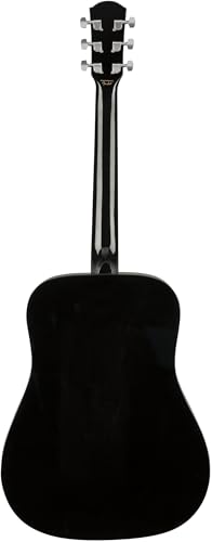 Squier SA-150 Dreadnought Acoustic Guitar, Black - Image 2