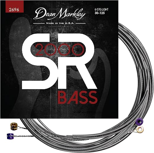 Dean Markley SR2000 Stainless Steel Bass Guitar Strings 6 String Set