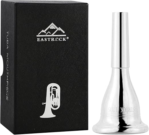 EASTROCK Standard Silver Plated Tuba Mouthpiece 120S