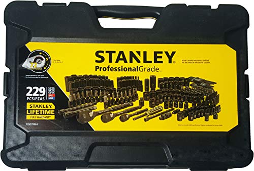 STANLEY Professional Grade Black Chrome Mechanics Tool Set - Image 2
