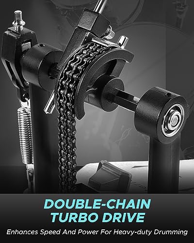 Starfavor Bass Drum Pedal, Double-Chain Drive ST-900 - Image 2
