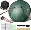 CAHAYA Steel Tongue Drum 12-Inch, 13 Notes