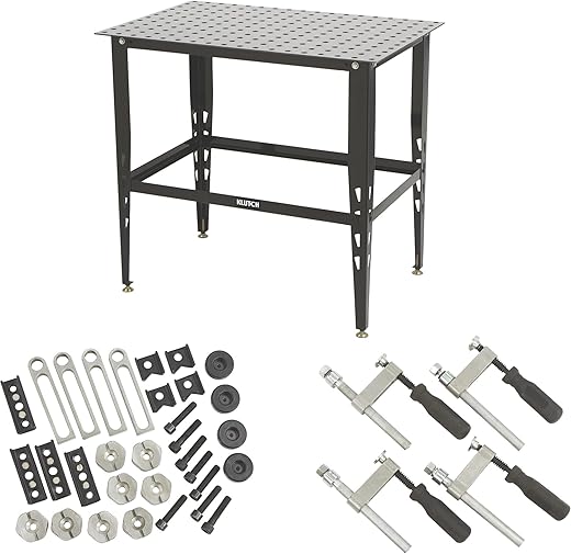 Klutch Steel Welding Table, 600 Lbs Capacity