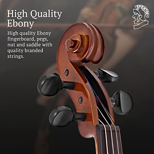 Stentor 4-String Violin, Brown, Red (1500 3/4) - Image 4