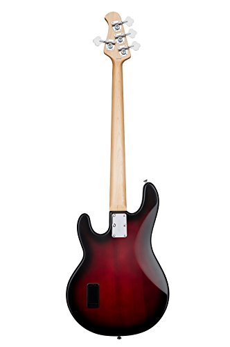 Sterling by Music Man StingRay Ray4 Bass Guitar Ruby Red - Image 3