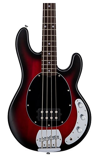 Sterling by Music Man StingRay Ray4 Bass Guitar Ruby Red - Image 2