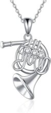 URONE Sterling Silver Instrument Pendant Necklace