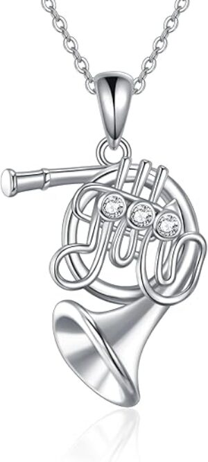 URONE Sterling Silver Instrument Pendant Necklace