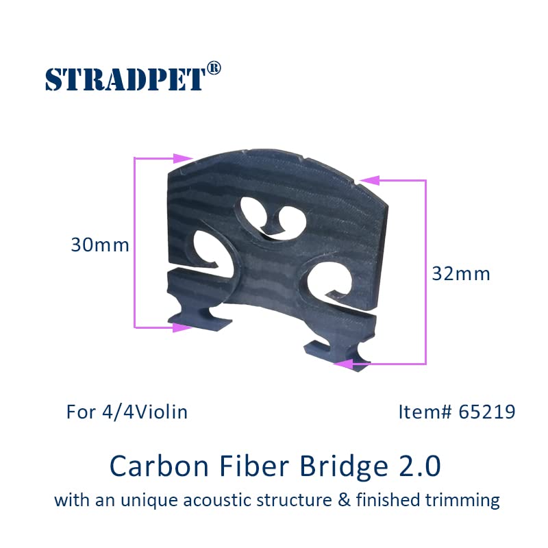 STRADPET Carbon Fiber Bridge 2.0 For Violin - Image 3