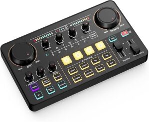 SINWE Streaming Audio Mixer With RGB Interface