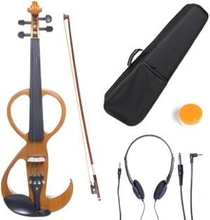 Cecilio Style 3 Silent Electric Violin, Metallic Yellow