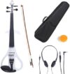 Cecilio Style 4 Silent Electric Violin, Pearl White 4/4
