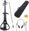 Cecilio Style 4 Silent Solid Wood Violin, 4/4