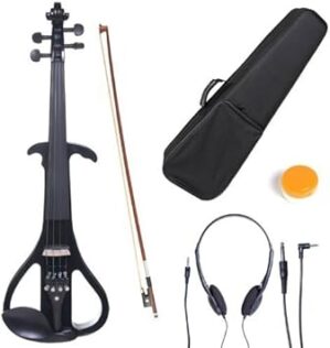 Cecilio Style 4 Silent Solid Wood Violin, 4/4
