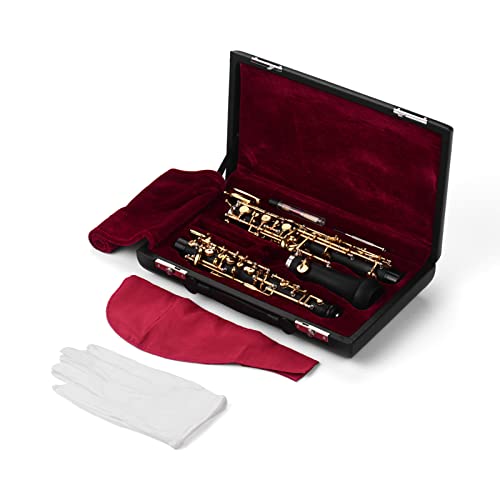 summina Professional Oboe C Key Semi-automatic Woodwind - Image 5