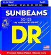 DR Strings Sunbeam Nickel Round Core 6 String Bass 30-125