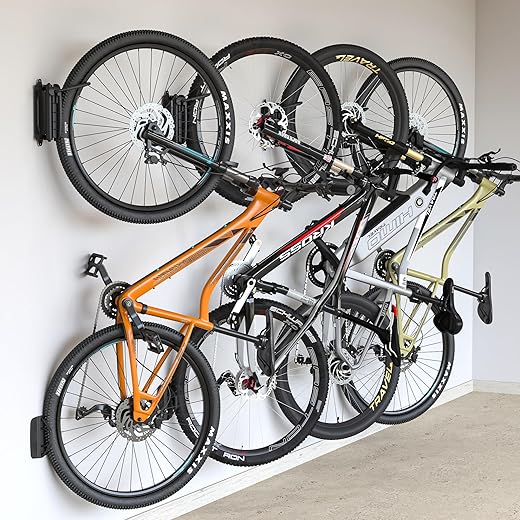 monTEK Swivel Bike Wall Mount Rack, 4 Pack