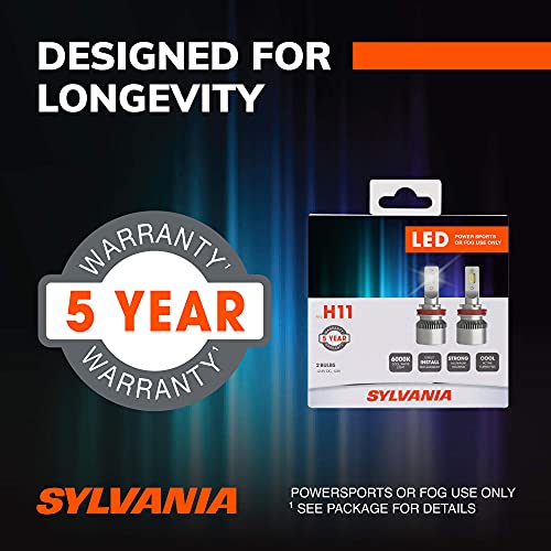SYLVANIA H11 LED Powersport Headlight Bulbs - 2 Pack - Image 3