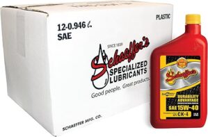 Schaeffer Manufacturing SynShield 15W-40 Diesel Engine Oil, 12-Quart