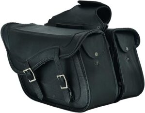 GARGOYLE BELLS Synthetic Leather Waterproof Motorcycle Saddlebags