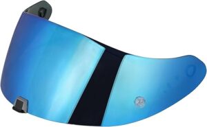 JQF Gear T520 Full Face Helmet Shield (Chrome Blue)