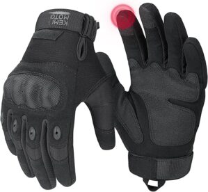KEMIMOTO Tactical Touchscreen Motorcycle Gloves With Hard Shell