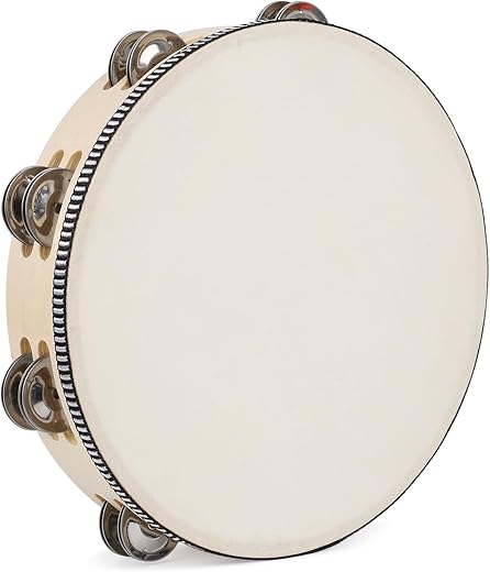 LIEKE Tambourine 10 Inch Goatskin Drumhead