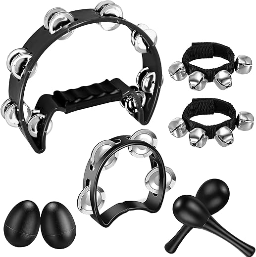 MOONBACK Tambourines And Hand Percussion Instrument Set