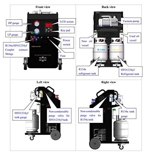 Tektino RCC-6S-Dual Automatic Refrigerant Recovery Machine - Image 5