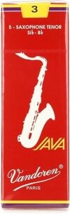 Vandoren Tenor Sax JAVA Red Reeds SR273R