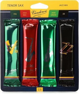 Vandoren Tenor Sax Jazz Reed Mix Card SRMIXT25
