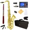 Mendini by Cecilio Tenor Saxophone L+92D B Flat Gold
