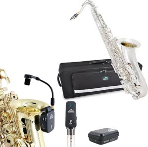 EASTROCK Tenor Saxophone Nickel B Flat Sax