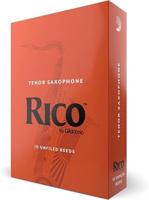 D’Addario Tenor Saxophone Reeds, Strength 3, 10-Pack
