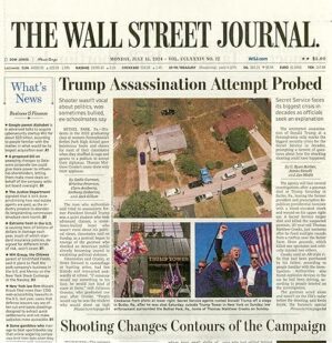 The Wall Street Journal Newspaper: Jul 15, 2024
